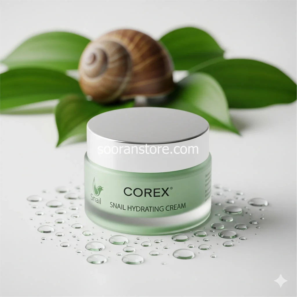 خرید و فروش کرم آبرسان حلزون برند Corex در تهران ولیعصر